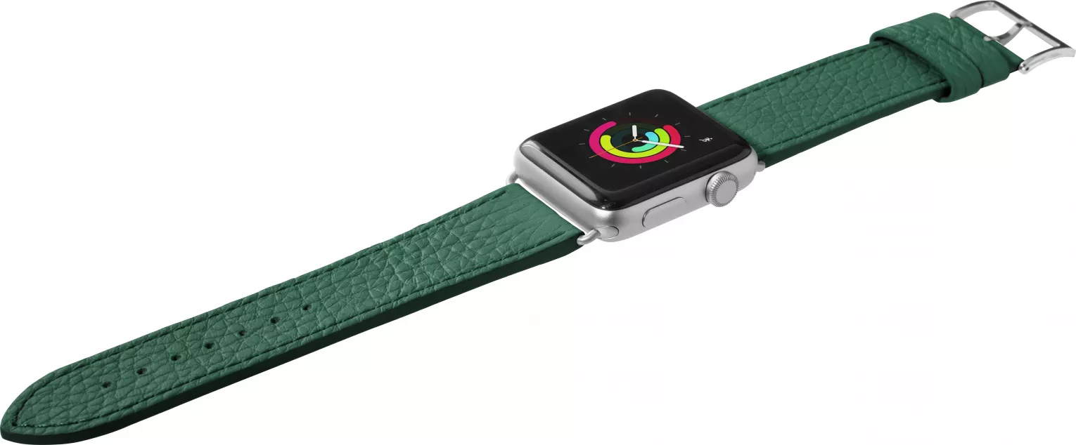 Pulseira Para Apple Watch 38/40 Mm Em Couro Genuíno Verde Esmeralda Milano - Laut   