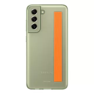 Capa Galaxy S21 Fe Silicone Translúcida Oliva Com Alça/cinta - Samsung 